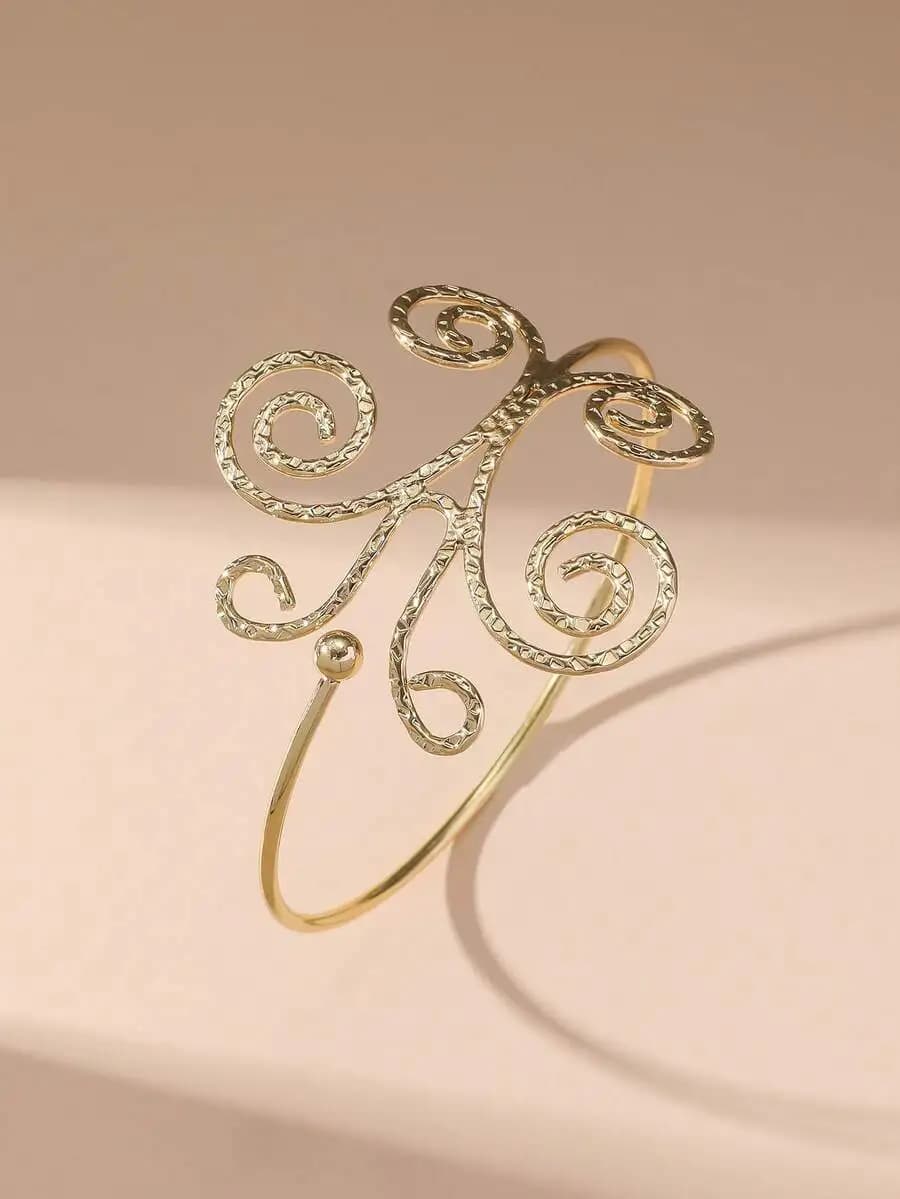 Bracciale da donna elegante con design a spirale per uso quotidiano e professionale