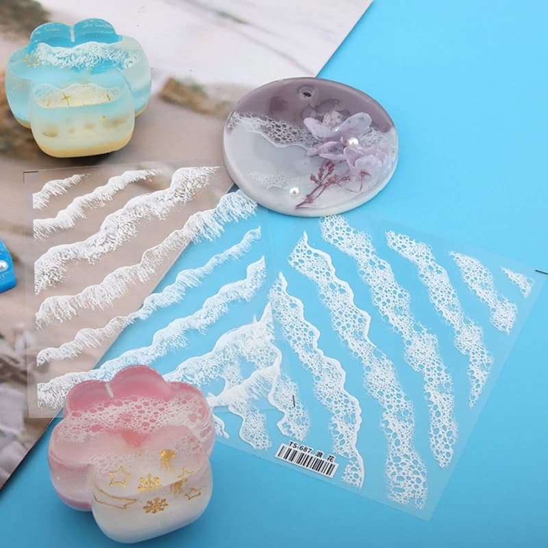 Wave Sticker resina Filler cristallo resina epossidica materiale di riempimento fai da te artigianato artistico decorazioni creazione di gioielli