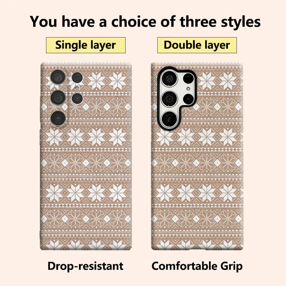 Beige Nordic Geometric Tile Luxury Fashion Full Lens Protective Case for Samsung Galaxy S26 S25 S24 A56 A36 Plus Ultra