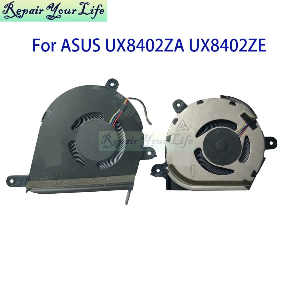 Ventola di raffreddamento CPU GPU per notebook ASUS Zenbook Pro 14 UX8402 UX8402ZE UX8402ZA BAPA0607R2HY001 13NB0X80M20011 13NB0X80M19011 Nuovo