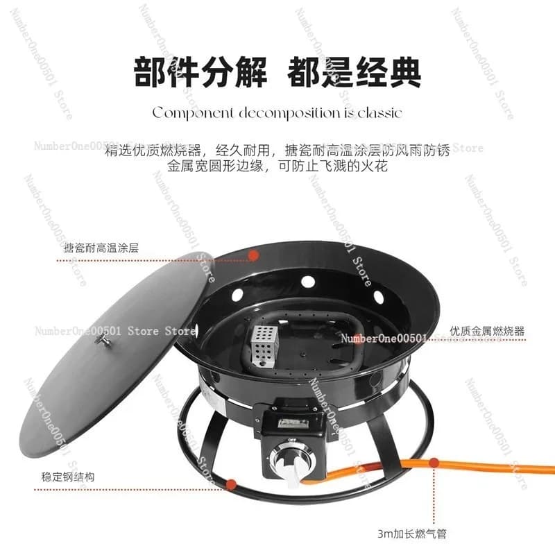 20220929 Portable Gas Stove for Camping, Home, Garden, Tent, Gas-Free Arms Liquefied