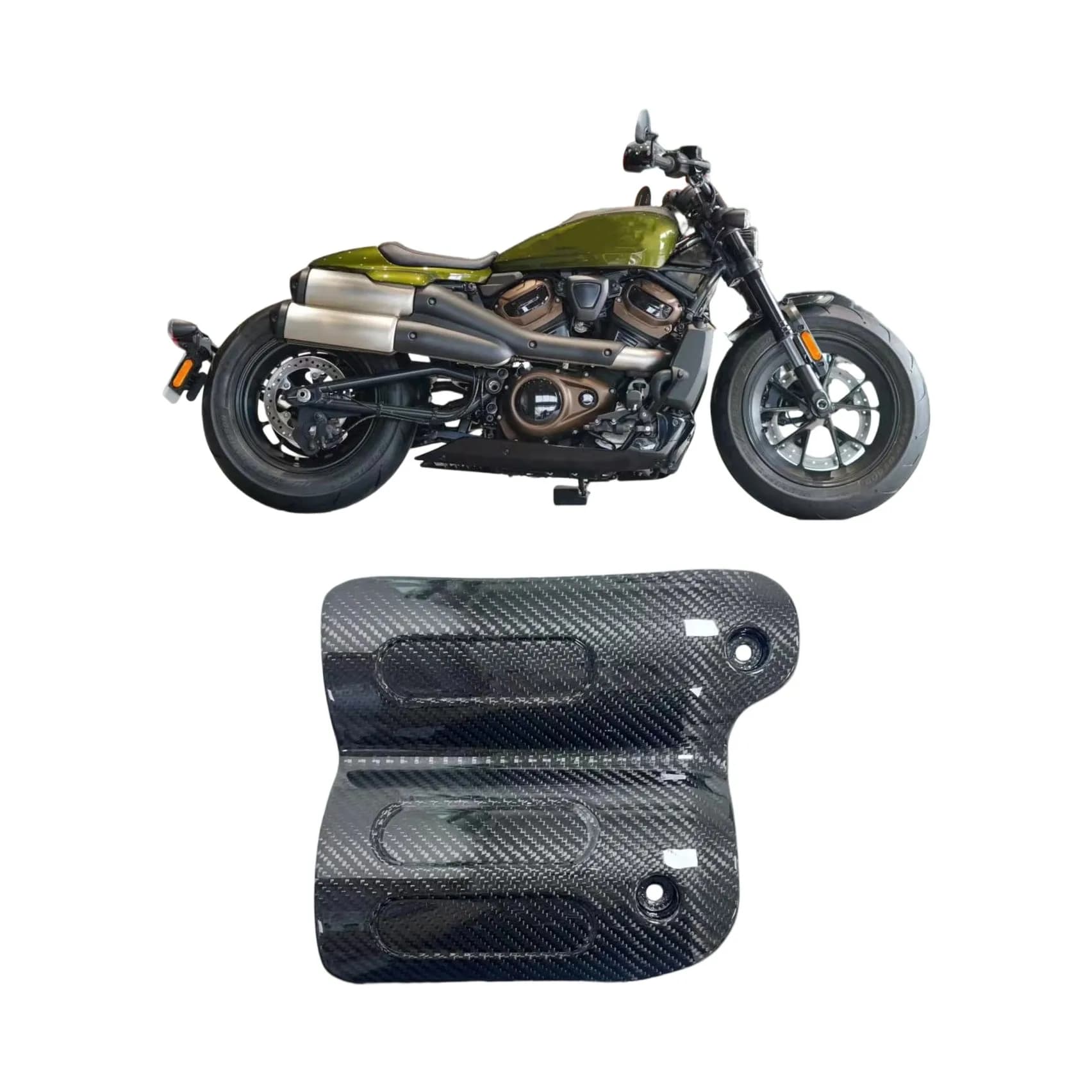 Per Sportster S 1250 RH1250 2021 2022 2023 Moto Passeggero Posteriore Scudo Termico Coperture Tubo Di Scarico Copertura Isolamento Caldo