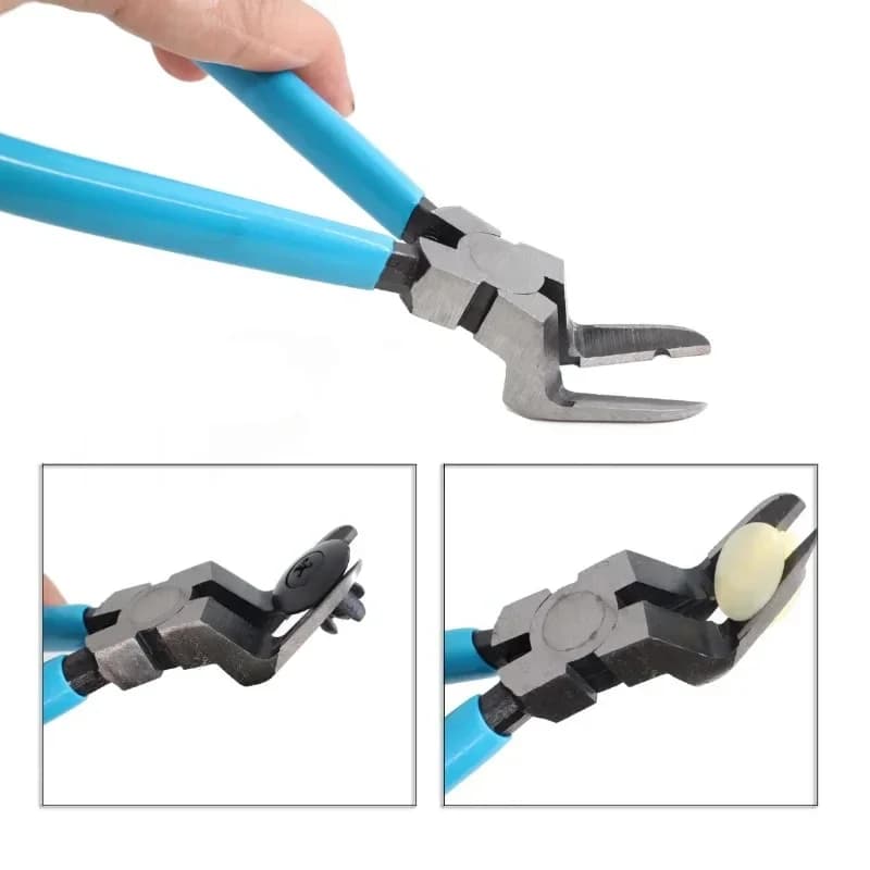 Pinze Multiuso per Manutenzione Auto: Pinze per Clip Auto, Strumento per il Tensionamento dei Rivetti, Spelafili, Smagliacavi, Estrattore di Viti