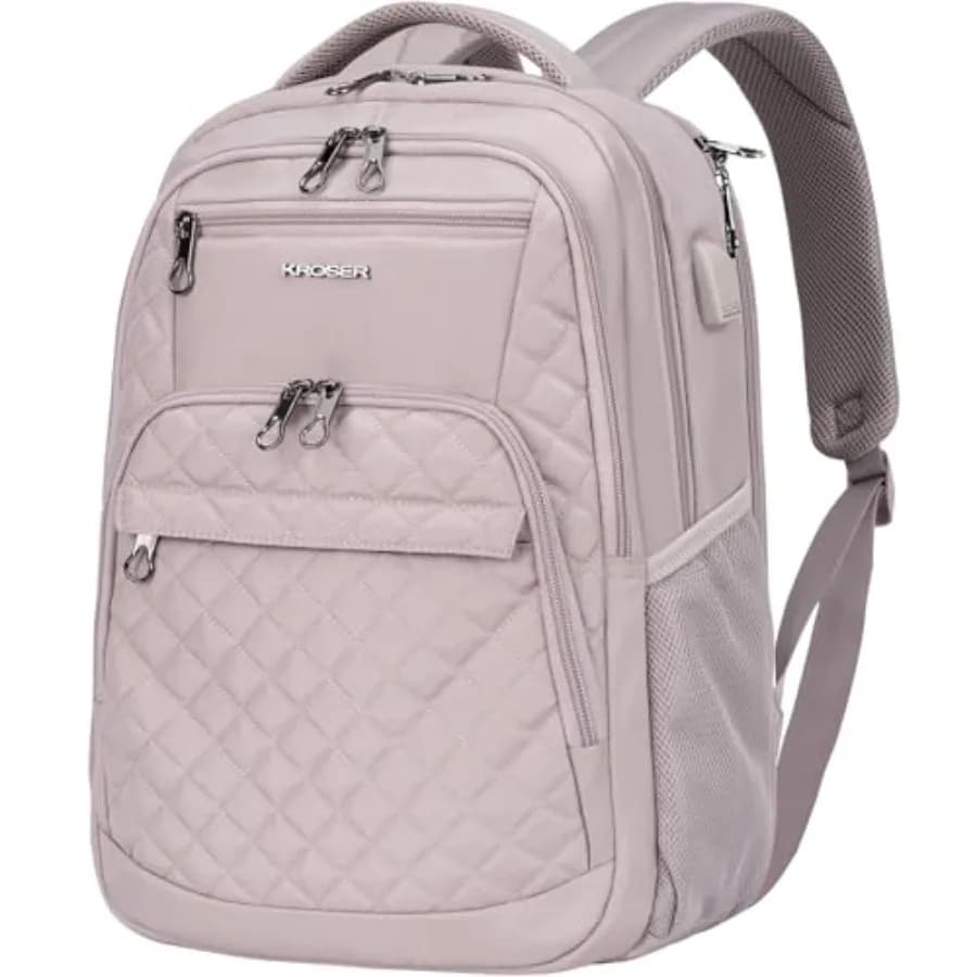 Zaino da Viaggio per Laptop 17 Pollici, Grande Zaino per Computer Idrorepellente con Porta USB e Interfaccia per Cuffie R