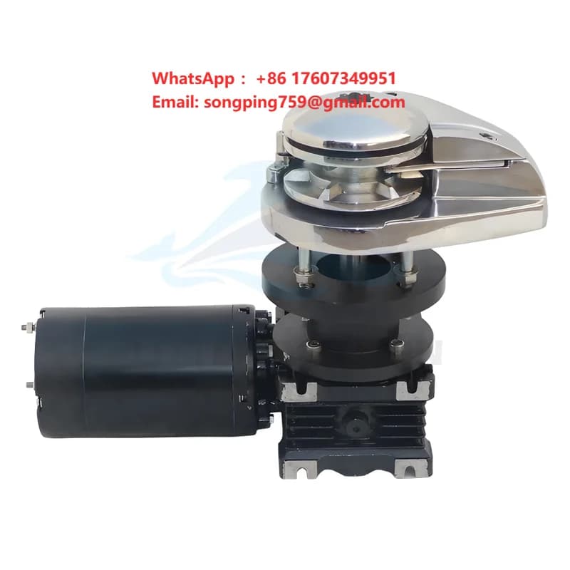 Little Dolphin Lightweight Small Boat Anchor 600 Watt Windlass Winch 12v Electric Vertical Windlass Capstan Winches Yacht Anchor