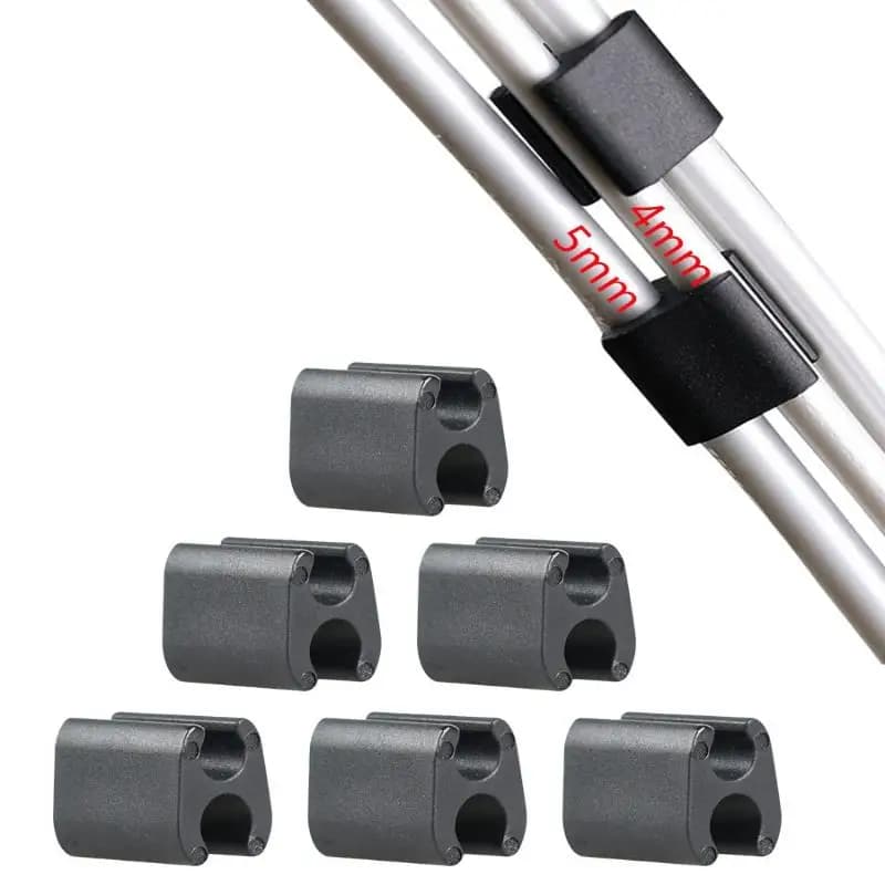 **6 pezzi di dispositivi pieghevoli per il fissaggio e l'organizzazione della bici, clip in nylon a forma di U per la gestione dei cavi del cambio, accessori per ciclismo**