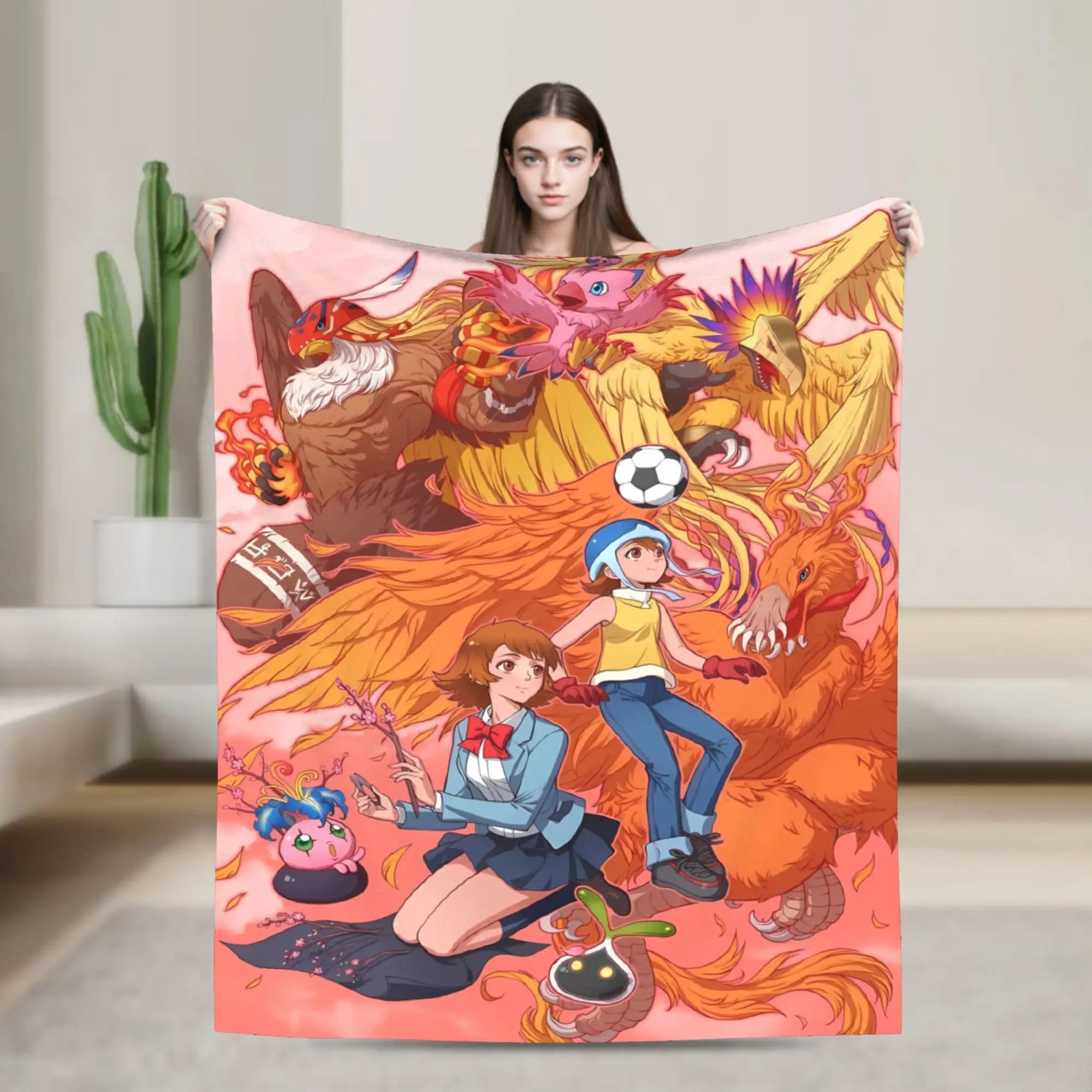 Warm Soft Blanket Airplane Digimon Adventure Bedding Throws Flannel Bedspread For Couch Chair Sofa Bed Sofa Bed Cover