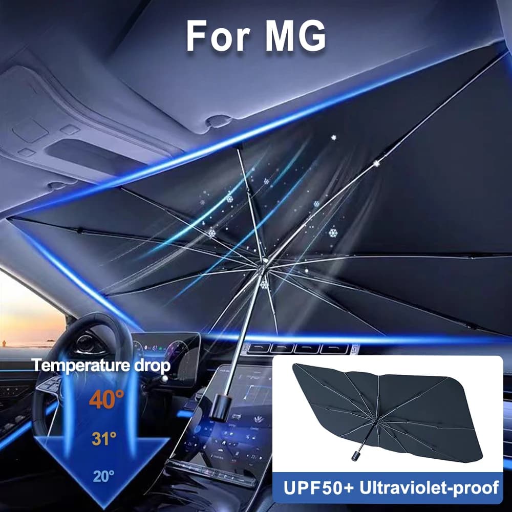 Per MG ZS EV MG6 EZS HS EHS parabrezza per auto parasole ombrello ombreggiante anteriore