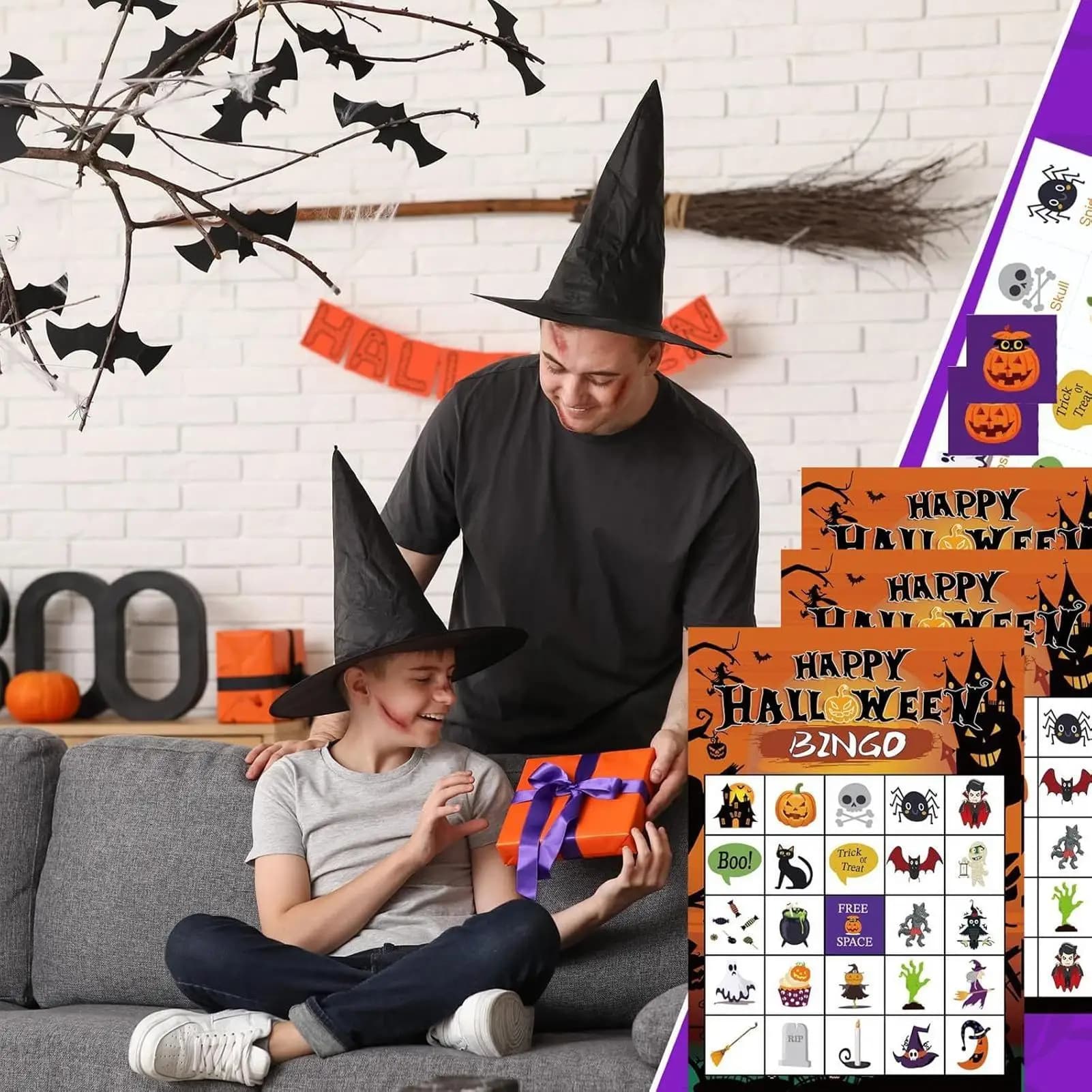 Carte da gioco Giochi per famiglie per bambini e adulti Giocattolo da tavolo Caratteristiche interattive di Halloween per genitori Adolescenti Coppie Festa di compleanno
