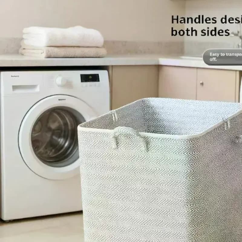 220L Big Size Clothes Storage Box With Cover Large Laundry Basket Organizer Bag For Baby Foldable
