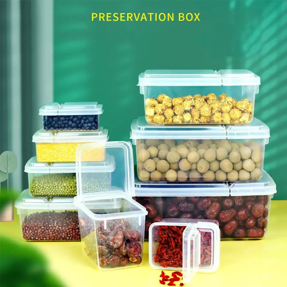Coperchio ribaltabile in plastica Bento Box Picnic Snack Contenitore per la conservazione dei pasti Preparazione degli alimenti Scatola per il pranzo per stoviglie scolastiche per bambini Stoviglie da campeggio