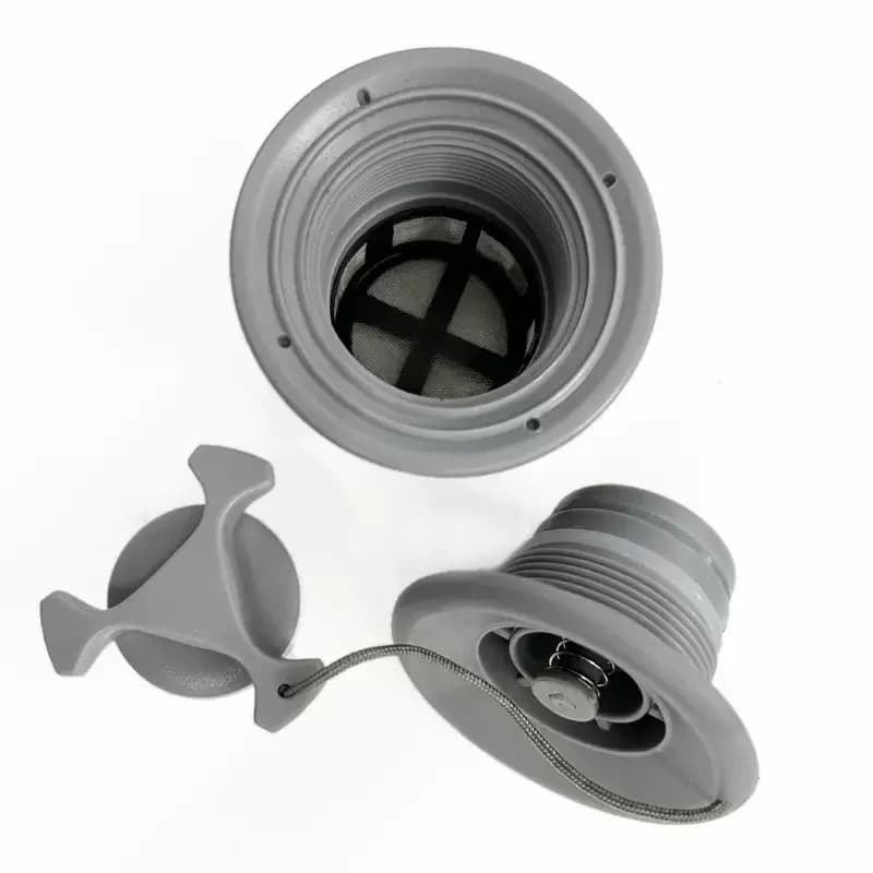 ISURE MARINE Kayak Ugello Aria Grigio Valvola Aria a 6 Fori Tenda Gonfiabile Barca Paddle Board Valvola Aria Valvola di Scarico Addensata