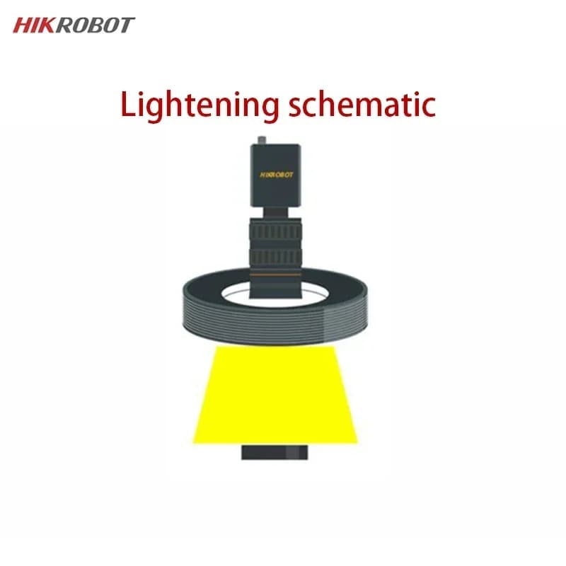 Hot NUOVO Disponibile HIKROBOT Sorgente luminosa ad anello industriale 40 ~ 70mm Distanza di lavoro 38mm Diametro luminoso Strumenti ottici fo