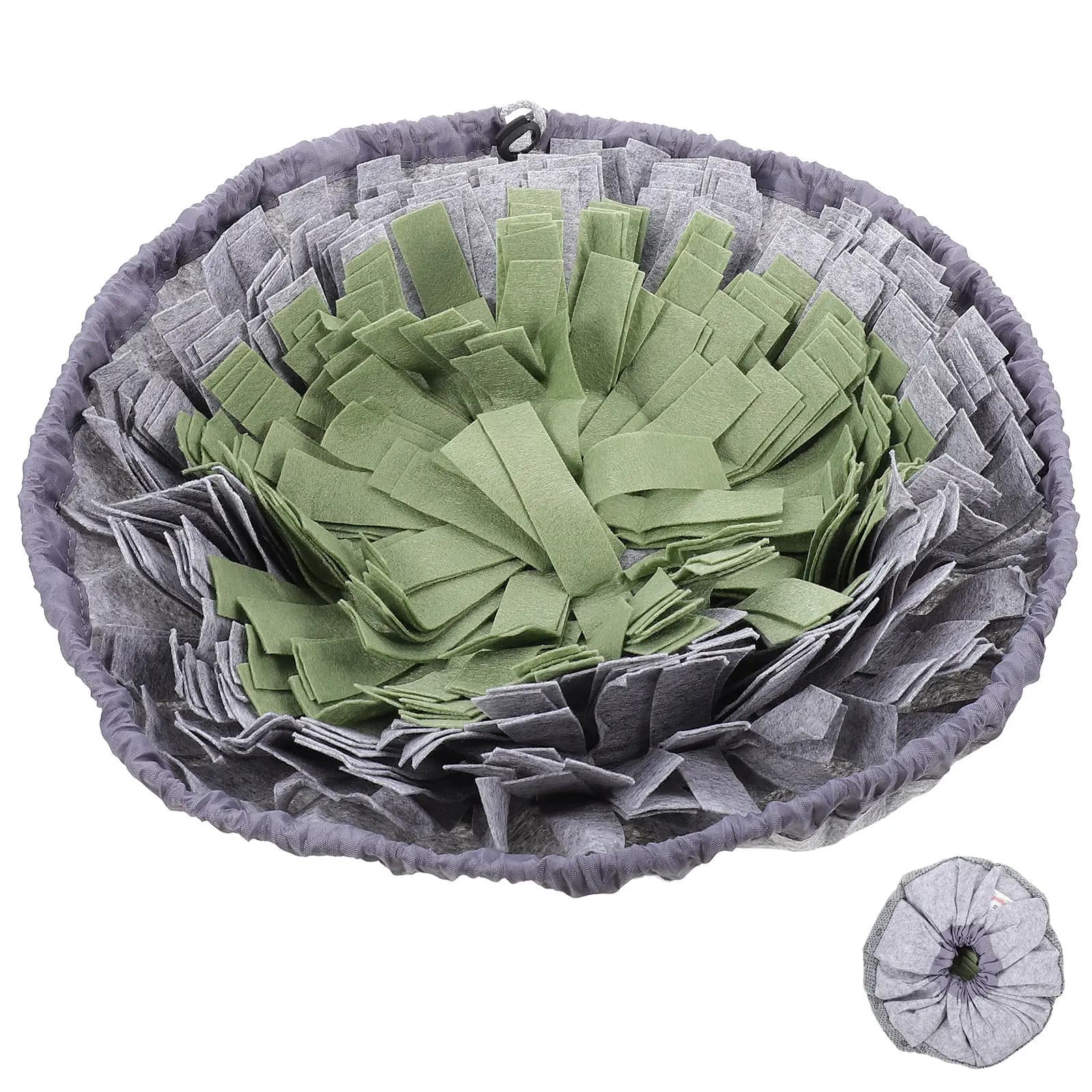 Pet Slow Food Dog Bowl Wear-Resistant Felt Cloth Household Puppy Feeding Bowl Anti-Skid Multi-Function Training Dog Accessory