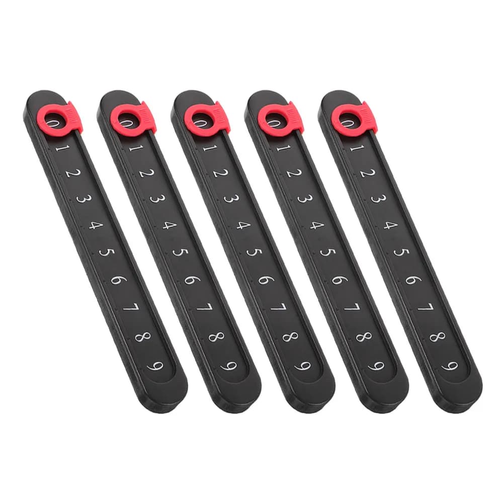 Set di 5 Indicatori di Punteggio per Calcio Balilla, Mini Segnapunti Portatili in Plastica per Foosball, Biliardo, Tennis e Altri Giochi