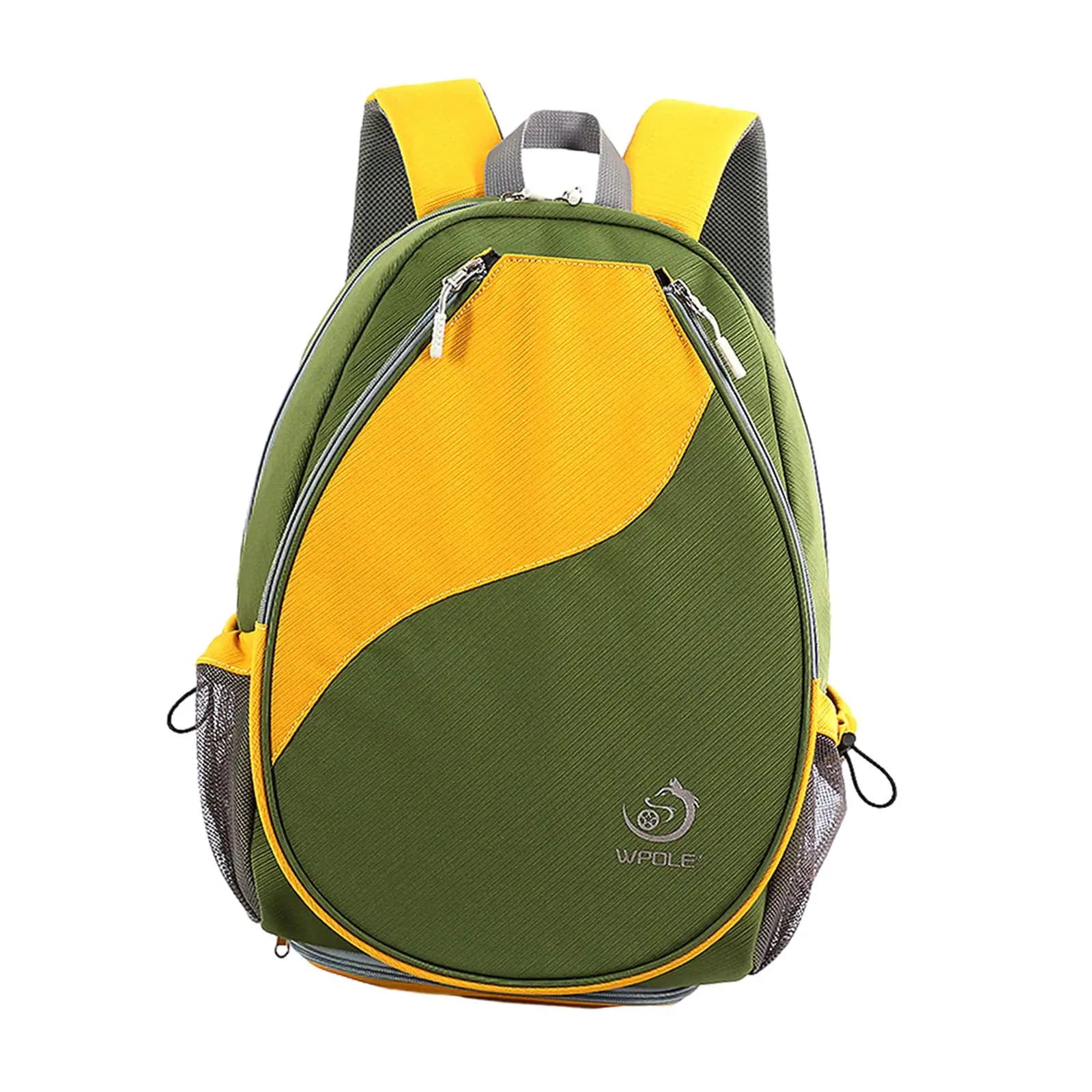 Waterproof Tennis Bag with Shoe Cover, Sporty Backpack for Badminton, Squash, Pickleball, Rackets, Balls and Accessories