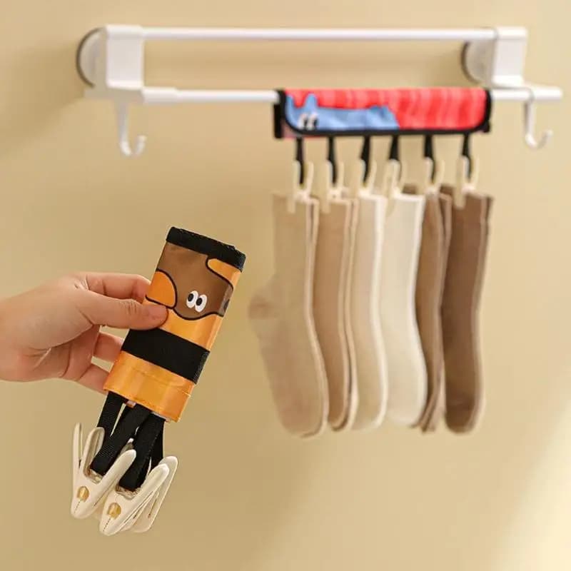 E8BD Folding hanger Hook for door Storage solution for cabinets Bags