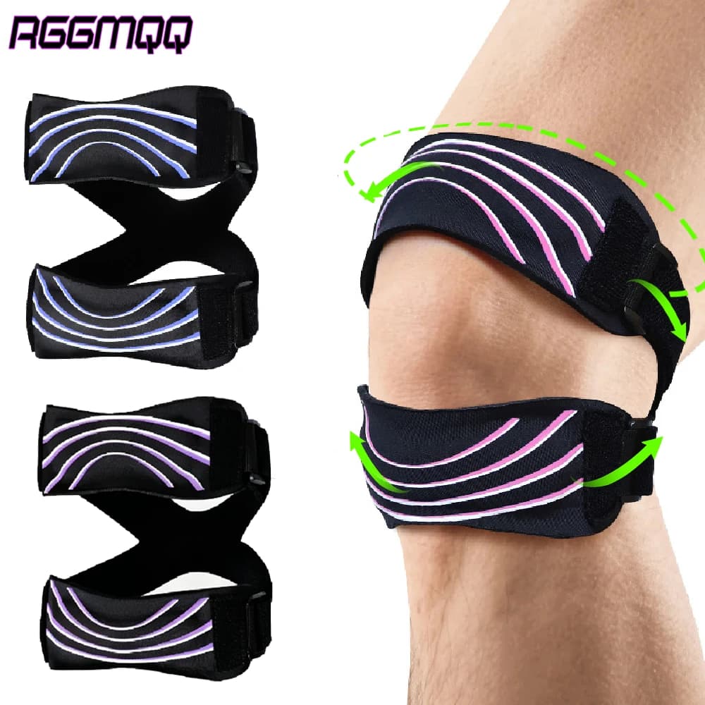 1 Pezzo Fascia di Supporto per Tendine Rotulee - Fascia per Ginocchio per Uomini e Donne, Supporto Antiscivolo per Corsa, Basket, Escursionismo, Calcio