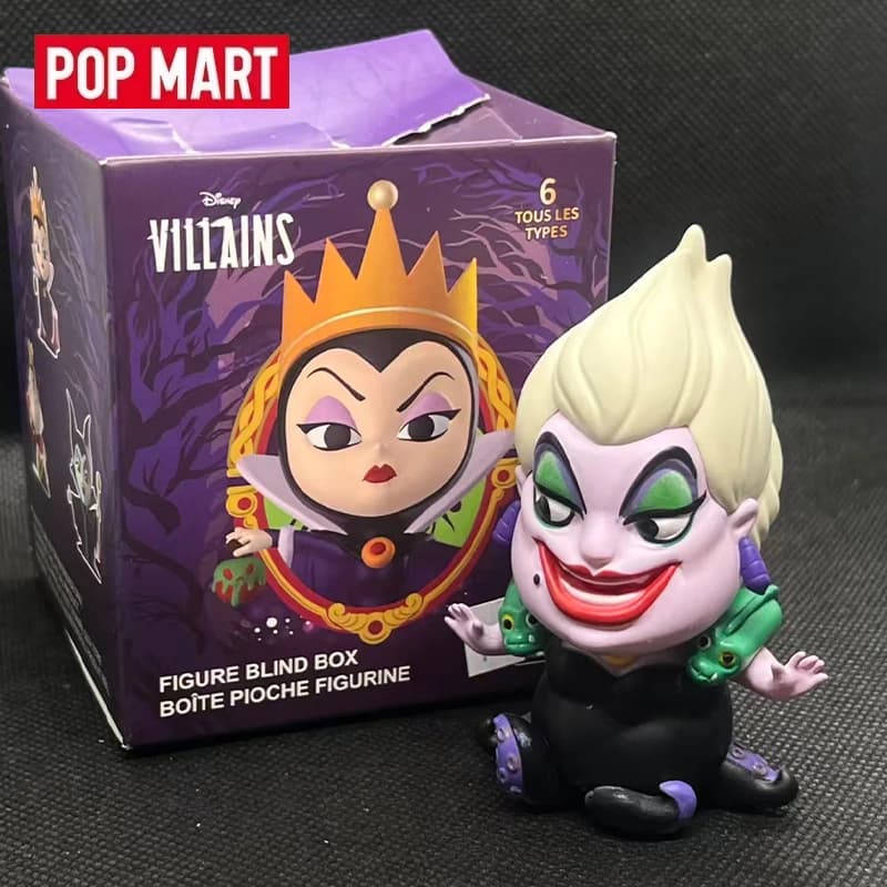 POP MART Disney Villain Series Trendy Blind Box Toys Guess Bag Mystery Box Anime Figure Desktop Ornament Surprise Gift