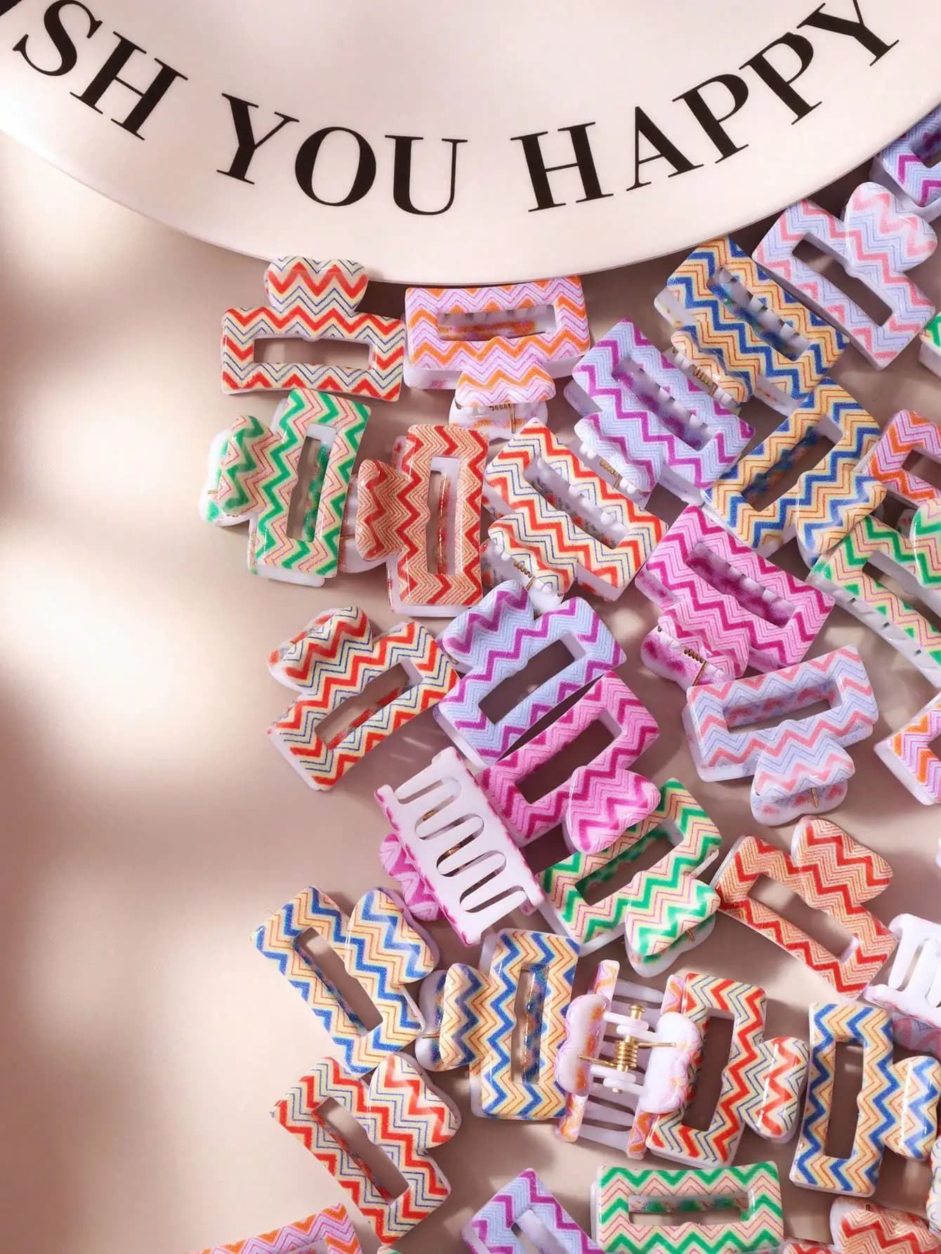10/20/30 pezzi di piccoli fermagli per capelli quadrati colorati con stampa a zig-zag, graziosi mini fermagli per capelli antiscivolo per donna, versatili per frangia, accessori per capelli casual da indossare tutti i giorni