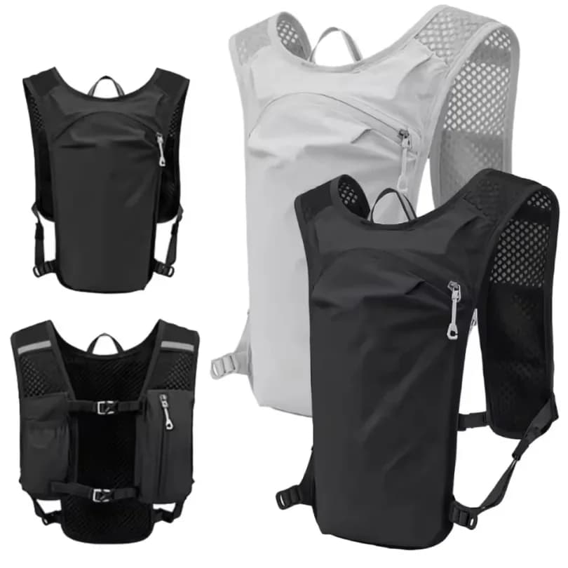 New Lightweight Running Vest with Wallet and Reflective Pockets, Hydrating Waist with Phone Door - Wholesale