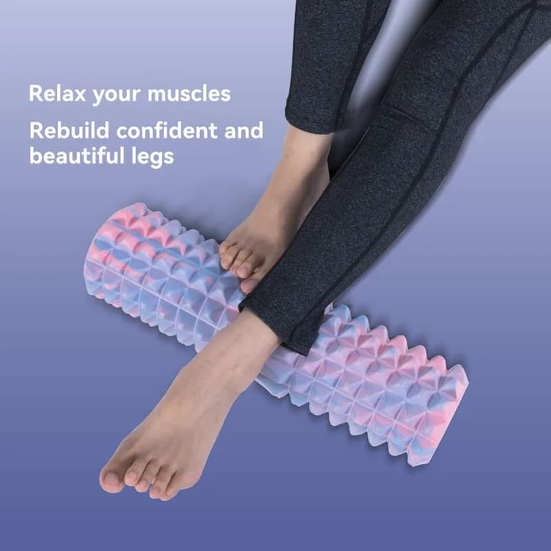 【GRANDE SCONTO】Rullo in schiuma EVA e PVC - Design con nucleo solido mimetico da 45 cm per il rilassamento muscolare e l'allenamento fitness