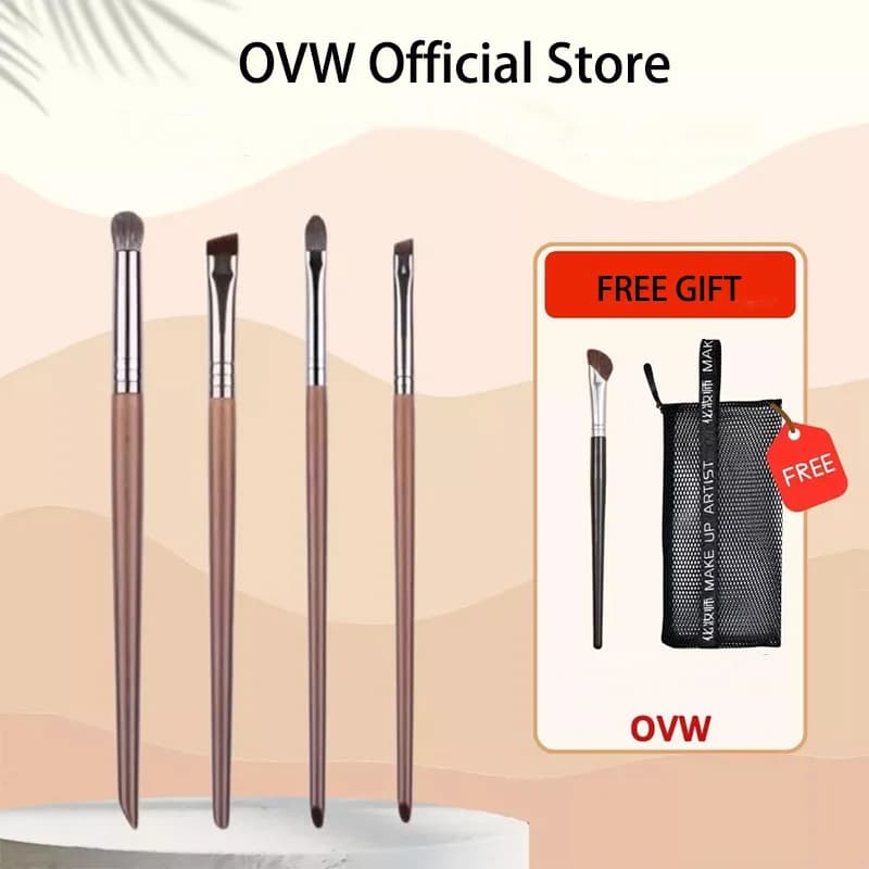 Set di pennelli per correttore e occhi di precisione OVW Setole sintetiche Pennelli per naso Kit di pennelli per trucco versatile