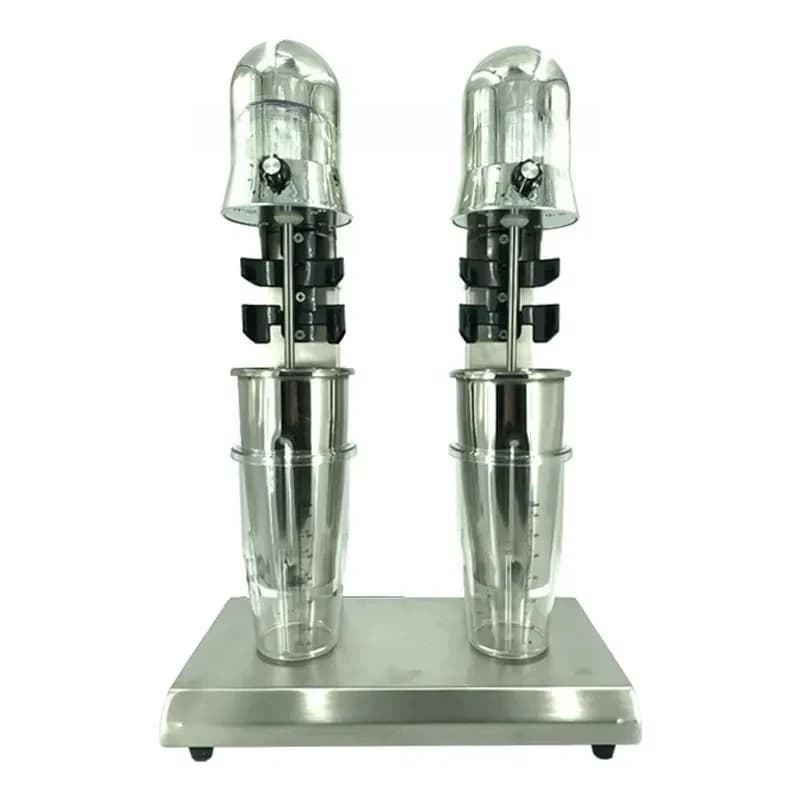 110V 220V Round Double Head Milkshake Machine Milk Tea Blender Beverage Mixer Commercial Smoothie Maker for Bubble Tea Shop