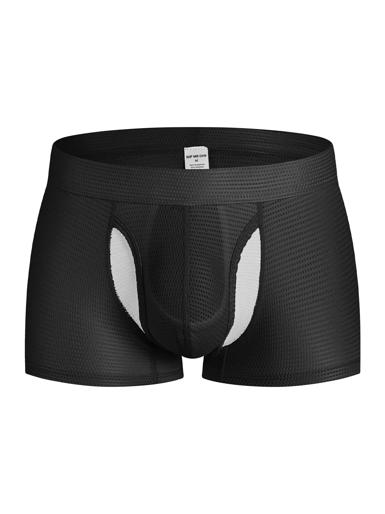 Boxer da Uomo Plus Size S-XL in Cotone, Sexy e Confortevoli, con Apertura Frontale, Morbidi e Confortevoli, Lingerie Maschile a U Convessa