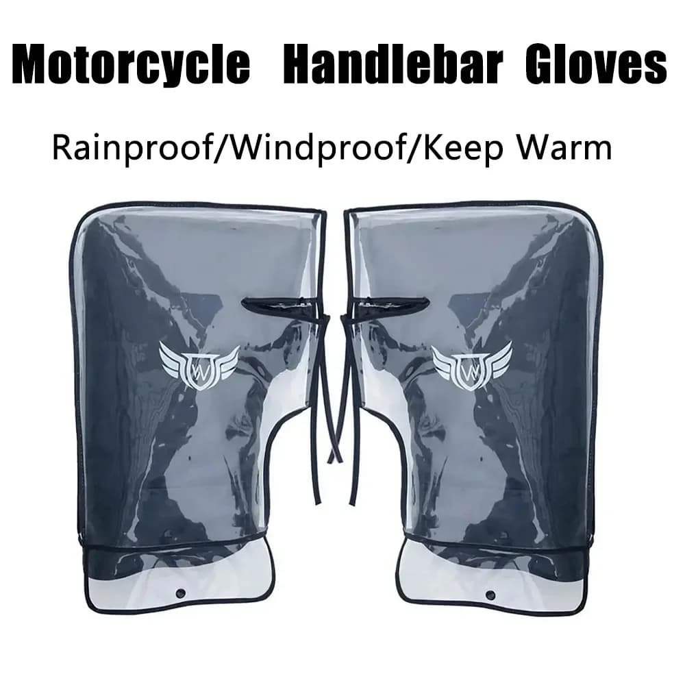 Motorcycle Scooter Windproof Rainproof Winter Keep Warm Hot Protect Handlebar Handle Cover Large Guard Gloves