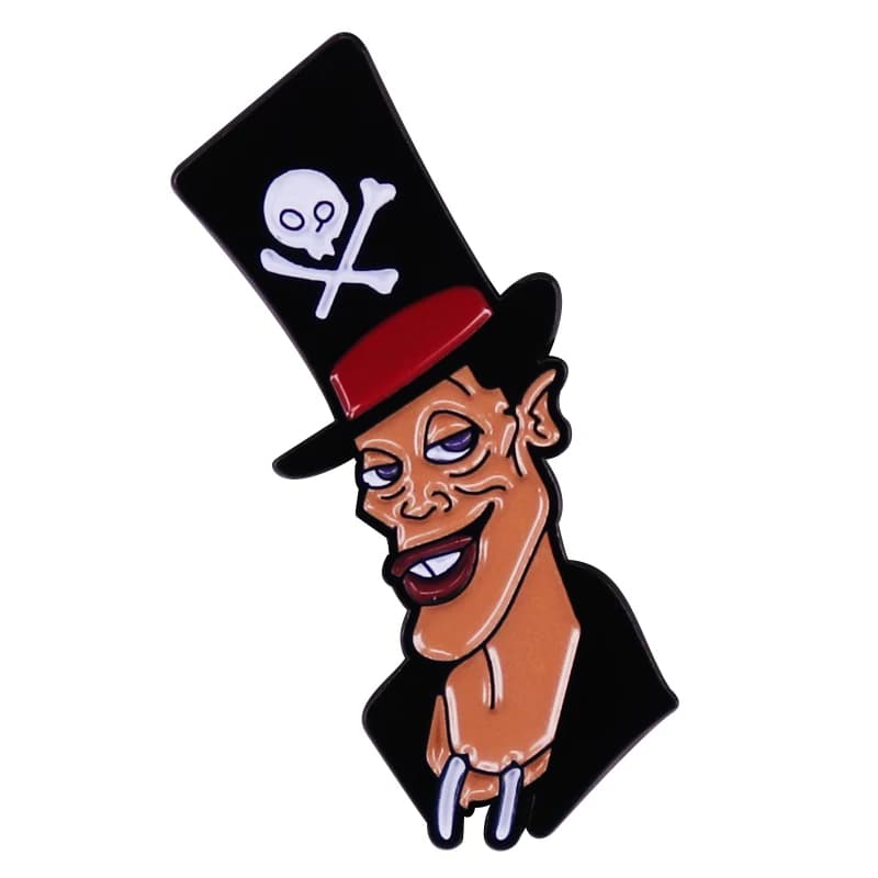 Princess nn Frog Evil Guy skull hat The Shadow X Man smalto Pin Cartoon Badge spilla regalo zaino decorazione gioielli