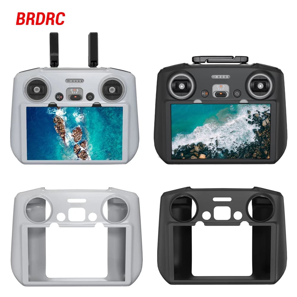 Custodia in Silicone BRDRC per Drone DJI NEO 2/Mini 5 Pro/Air 3S, Protezione Antigraffio per Telecomando RC 2
