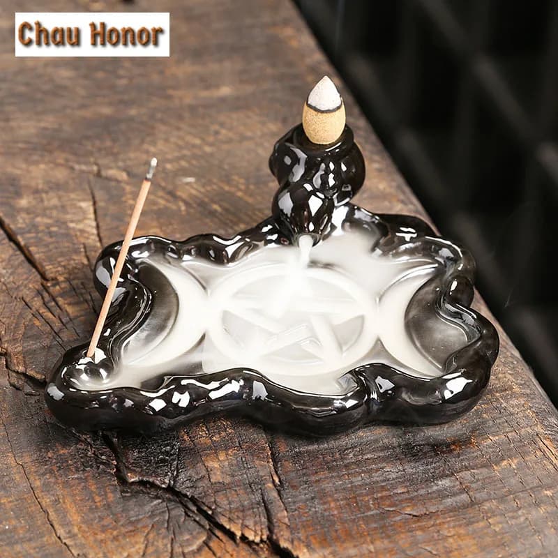 Creative Home Decor Backflow Stick bruciatore di incenso incensiere in ceramica decorazioni per la casa uso in casa Teahouse Zen Yoga Decor-senza incenso