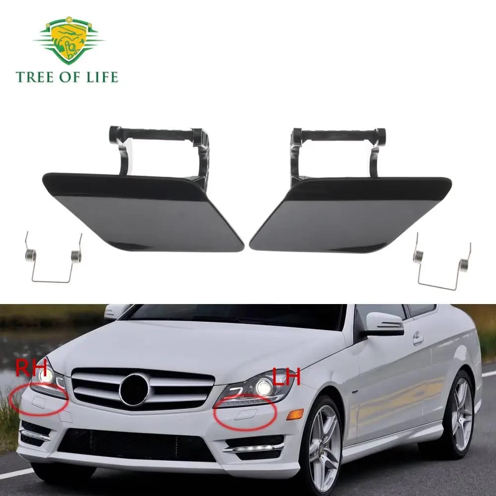 2048804224 2048804324 Paraurti anteriore Faro Rondella Spray Pulizia Attuatore Tappo di Copertura Per Mercedes-Benz Classe C W204 2012-2014