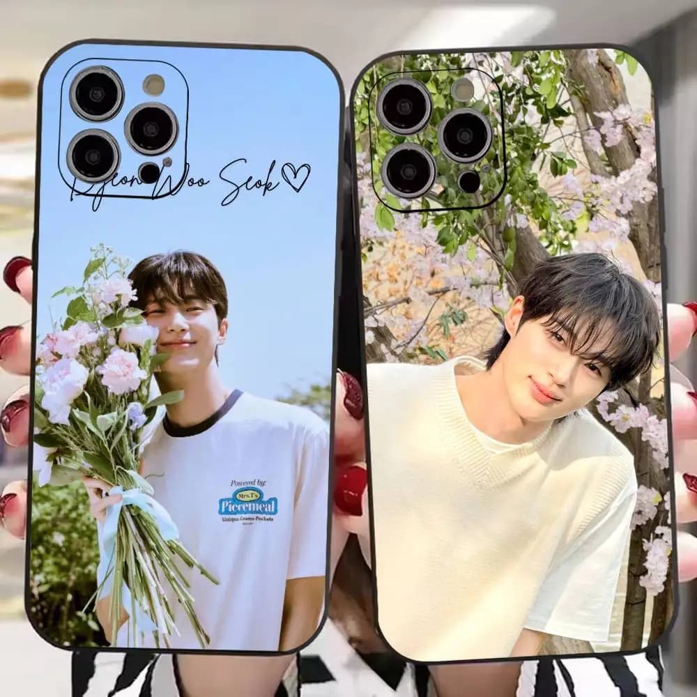 Byeon Woo seok Korean Actor Phone Case For iPhone 17, 16,15,14,13,12,11 Plus,Pro Max, Others Soft Black Cover