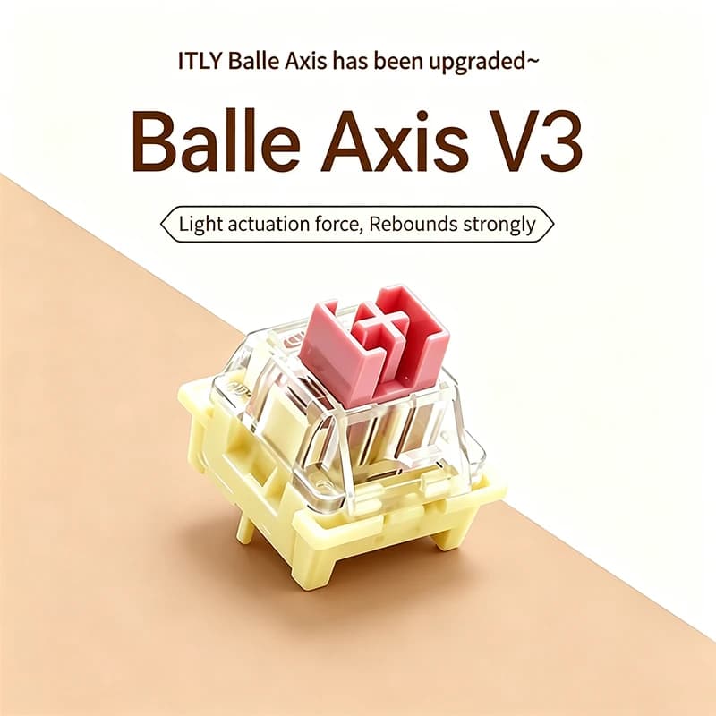 ITLY Bale 90/100/110 pz. Switch meccanici Axis v3 altamente compatibili con i nuovi switch per eSport, adatti per uomini e donne