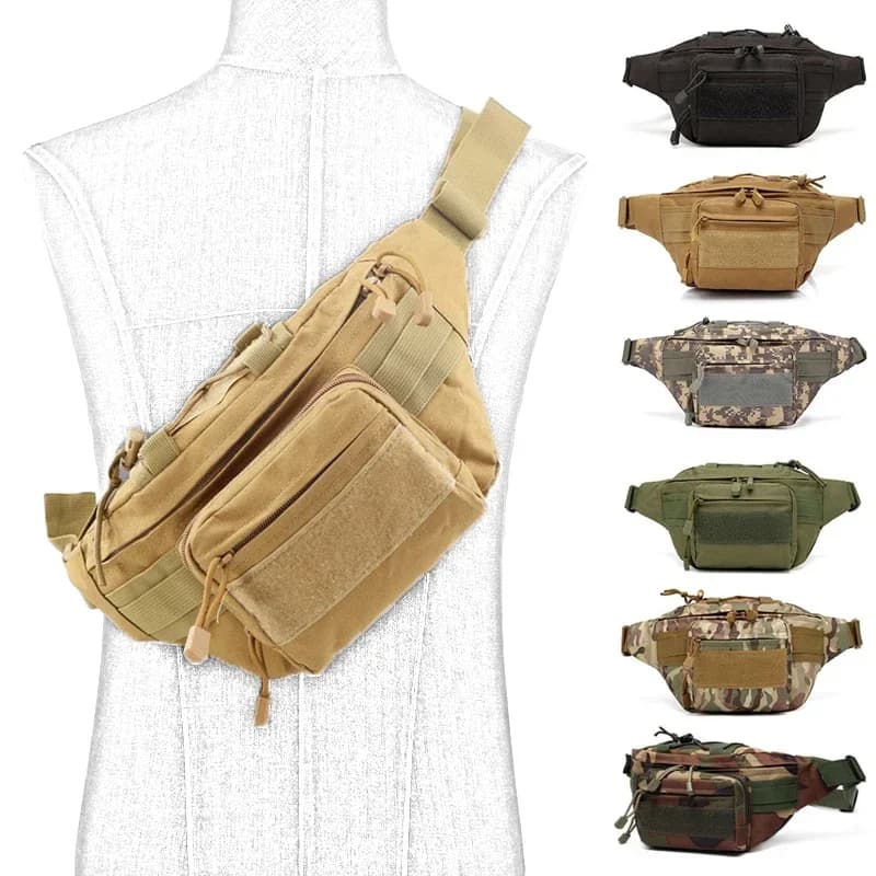 Waist Pack for Men Oxford Hiking Phone Pocket Outdoor Sport Pack Hunting Climbing Camping Belt Bag 2026 Tactical Waist Pack