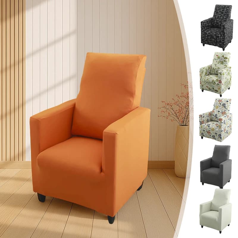 Elastic All-inclusive Sofa Cover Single Sofa Armchair Slipcover Home Living Room Internet Cafe Bar Antislip Chair Slipcover
