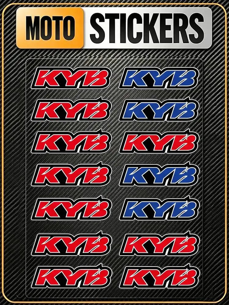Adesivi Riflettenti Impermeabili di Sicurezza KYB RACING Universali per Auto, Bici, Casco, Tazza, Frigorifero