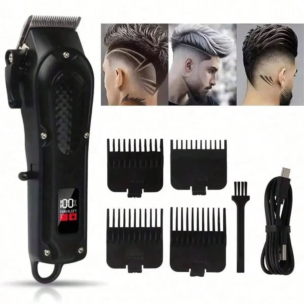2026 Professional USB Rechargeable Hair Clipper & Beard Trimmer, Cordless, Ideal Gift For Men