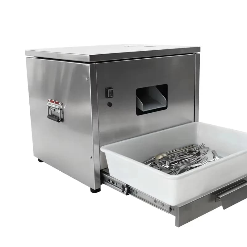 Bestlidy Macchina Lucidatrice Industriale per Forchette e Coltelli in Acciaio Inox, Efficiente e Resistente, per Ristoranti e Hotel