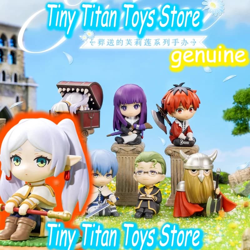 Popmart Gong Frieren Beyond Journey's End Anime Figure Blind Box Mystery Box da Collezionare, Decorazione da Scrivania, Regalo Autentico per i Fan