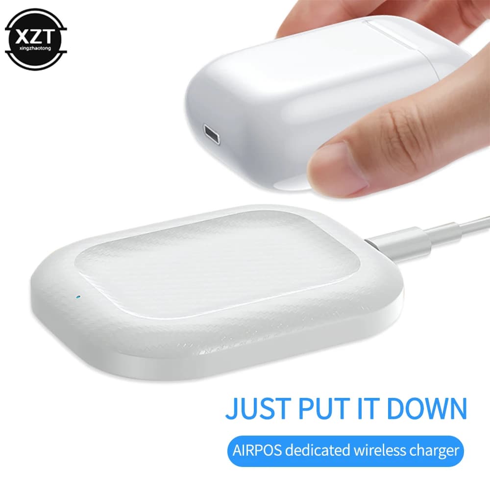 Caricabatterie Wireless 2 in 1 supporto per caricabatterie rapido caricabatterie per cuffie Bluetooth per AirPods 2 3 caricabatterie per cellulare per Apple/Android