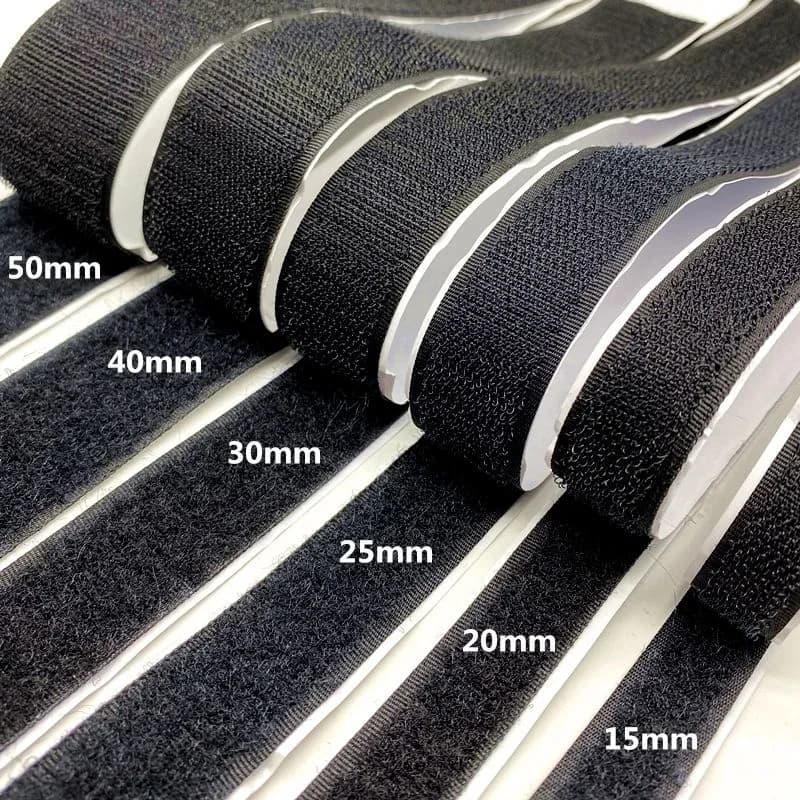 Extra Strong Adhesive Magic Tape | 2-25M Roll Professional Grade Nylon Hook & Loop | Heavy Duty Fastener for DIY, Home, Office​