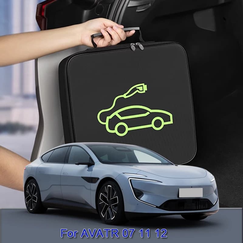 EV Cavo di Ricarica per Auto Portaoggetti Borsa per Il Trasporto Spine per Caricabatterie Prese Impermeabile Ignifugo Accessorio Auto per AVATR 07 11 12