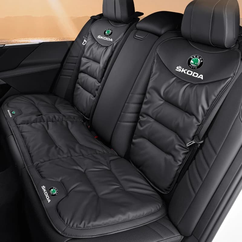 Car Seat Velvet Cushion Leather Backrest Seat Cover Accessories For Skoda Octavia Rapid Kodiaq Superb Derivative Karoq Fabia Kam