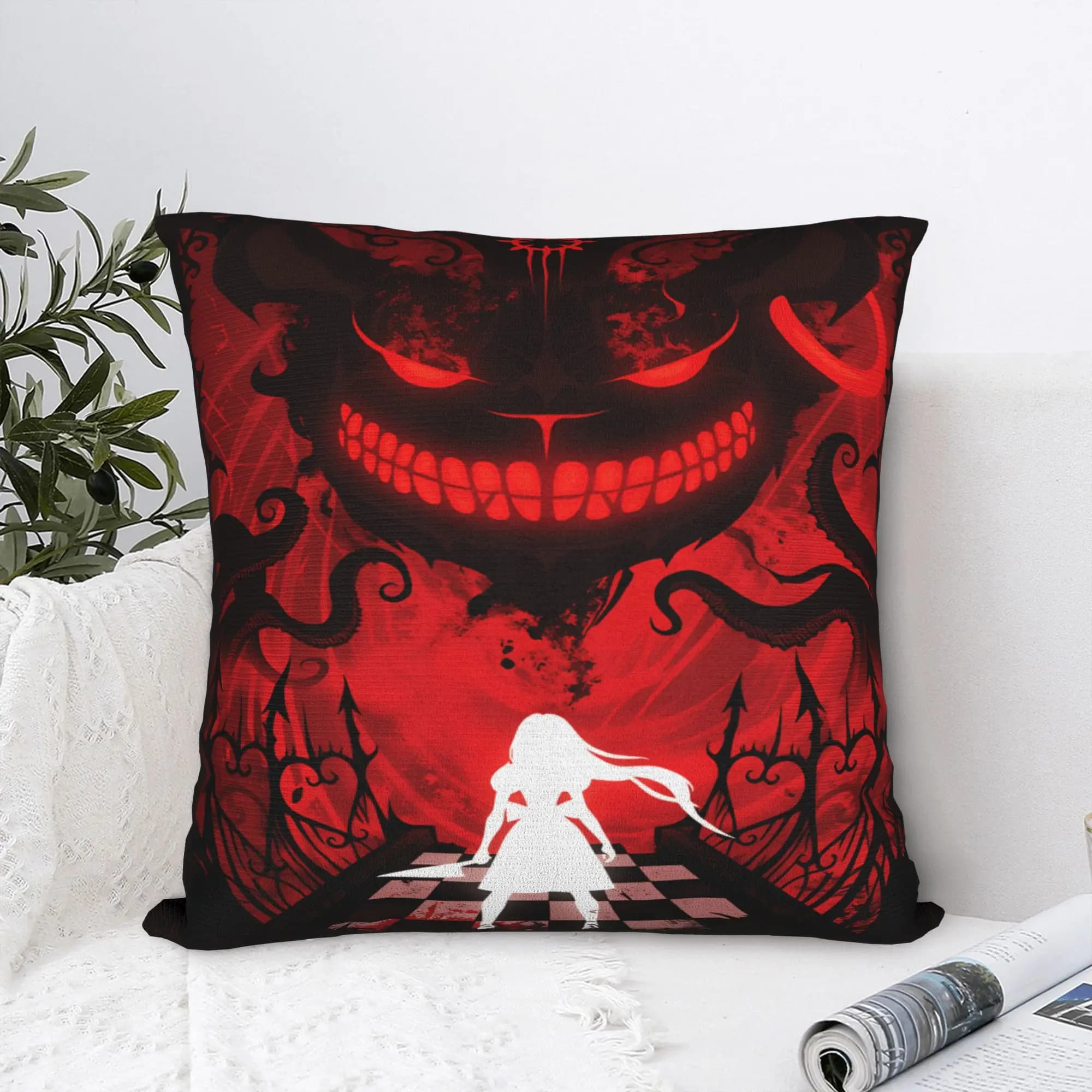 Game A-Alice Madness Returns pillow sheet, fashionable pillowcase for living room, bed, chair, soft pillow lining, gift idea
