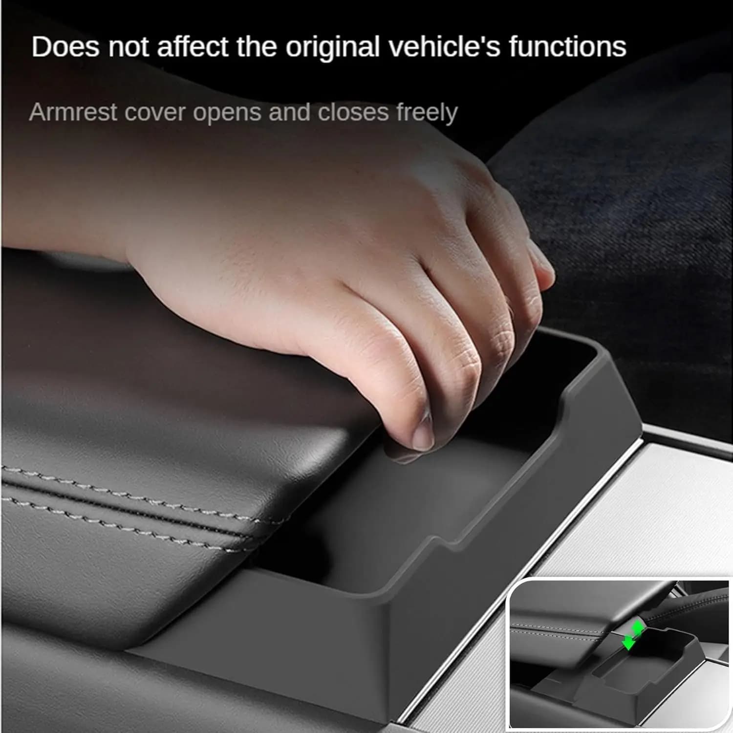 Per Tesla Model Y/YL Juniper 2025+ Scatola Portaoggetti in Silicone per Bracciolo Vassoio Portaocchiali per Controllo Centrale Organizzatore Accessori Auto