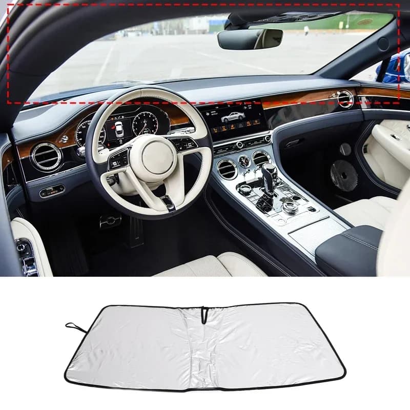 Interior Accessories For Bentley Continental 2 Door 2018+ Car Front Windshield Sunshade Anti-Heat Insulation Cover