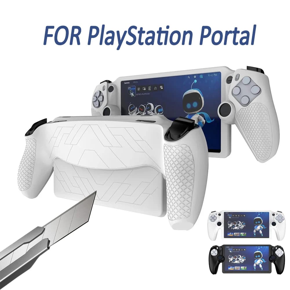 Custodia personalizzata per portale PS5 Custodia protettiva Copertura completa a 360 gradi Accessori per alloggiamento in pelle antiscivolo per portale PlayStation